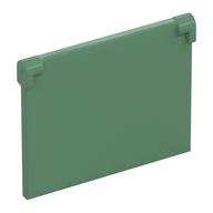 Glass for Window 1 x 4 x 3 [Opening] (Sand Green)