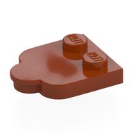 Plate Special 2 x 3 with Cloud Edge (Dark Orange)
