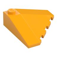 Brick Wedged, Sloped 18° 4 x 4 Corner (Bright Light Orange)