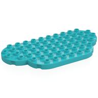Duplo Plate 12 x 6 Rounded (Cloud) (Medium Azure)