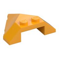Brick Wedged, Sloped 4 x 4 Pointed (Bright Light Orange)