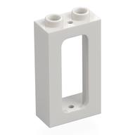 Window 1 x 2 x 3 Train with Inside Stud Holder (White)