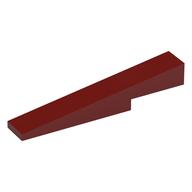 Brick Sloped 1 x 6 x 1 with 1 x 2 x 1/3 Cutout (Dark Red)