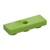 Tile Special 1 x 3 Inverted with Center Hole (Lime)