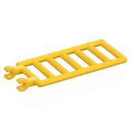 Bar 7 x 3 with Double Clips (Ladder) [Round Clips] (Yellow)
