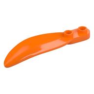 Plant, Leaf 2 x 6 x 1 with 2 Studs (Orange)