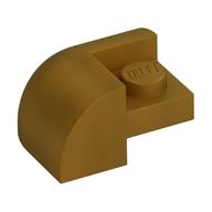 Brick Round, Curved 2 x 2 x 1, Corner (Pearl Gold)