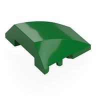 Brick Wedged, Curved 4 x 3 No Studs [Plain] (Green)