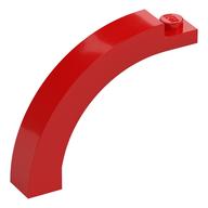 Brick Arch 1 x 5 x 3 1/3 Curved Top (Red)