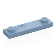Plate Special 1 x 4 with 2 Studs with Groove [New Underside] (Sand Blue)