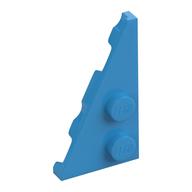 Wedge Plate 2 x 4 27° Left (Dark Azure)