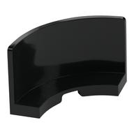 Panel 3 x 3 x 2 Quarter Round (Black)