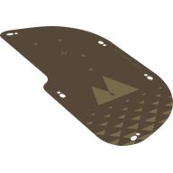 Sail, Rounded, Tan Triangles Print (Dark Tan)