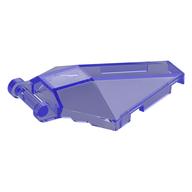 Windscreen 6 x 4 x 1 Hexagonal with Handle (Trans-Purple)