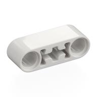 Technic Beam 1 x 3 Thick with Center Axle Hole (White)