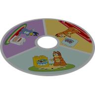 Disc for Duplo Spinner with Bluey Scenes Print (White)