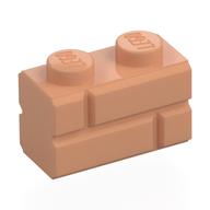 Brick Special 1 x 2 with Masonry Brick Profile (Nougat)