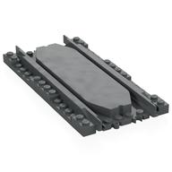 Vehicle Track, Train, Plastic (RC Trains) Straight with Re-Railer (Dark Bluish Gray)