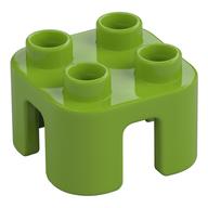 Duplo Chair with no Back / Stool (Lime)