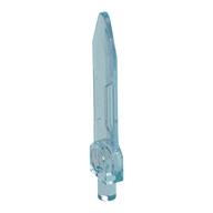 Weapon Sword, Blade with Bar, Double Edge (Opal Trans-Light Blue)