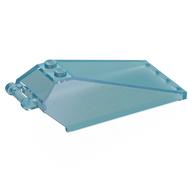 Windscreen 8 x 4 x 2 with Handle and 2 Studs [Solid Studs] [Plain] (Opal Trans-Light Blue)