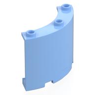Panel 4 x 4 x 3 Quarter Cylinder (Bright Light Blue)
