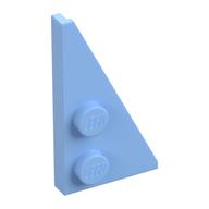 Wedge Plate 2 x 4 27° Right (Bright Light Blue)