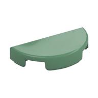 Tile Round 1 x 2 Half Circle (Sand Green)