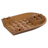 Aircraft Fuselage Curved Forward 6 x 8 Bottom (Medium Nougat)