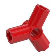 Technic Axle and Pin Connector Angled Triple [120° Offset] (Red)