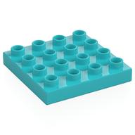 Duplo Plate 4 x 4 (Medium Azure)