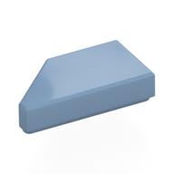 Tile 1 x 2 with Stud Notch Right (Sand Blue)