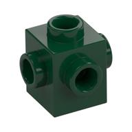 Brick Special 1 x 1 Studs on 4 Sides (Dark Green)
