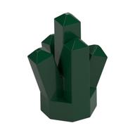 Rock 1 x 1 Crystal 5 Point (Dark Green)