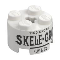 Brick Round 2 x 2 with 'SKELE-GRO' Print (White)