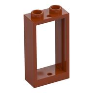 Window 1 x 2 x 3 Flat Front (Dark Orange)