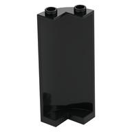 Cylinder Quarter 2 x 2 x 5 (Wall) (Black)