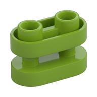 Brick Special 1 x 2 Rounded with Center Bars (Lime)