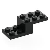 Bracket 5 x 2 x 1 1/3 with Bottom Stud Holder (Black)