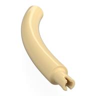 Animal Body Part / Plant, Tail / Neck / Branch / Trunk, Middle Section with Pin, Square Pin Hole (Tan)
