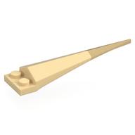 Plate Special 1 x 2 with Angular Extension and Flexible Tan Tip (Tan)
