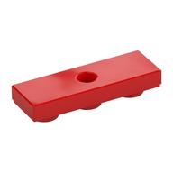 Tile Special 1 x 3 Inverted with Center Hole (Red)
