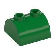 Brick Curved 2 x 2, Two Top Studs (Green)