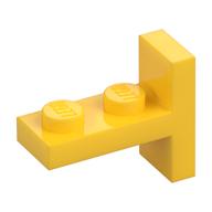 Bracket 1 x 2 with 1 x 2 Vertical Studs (Yellow)
