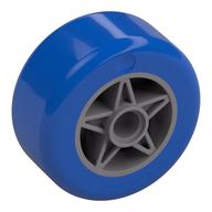 Wheel 30 x 20 with Blue Tire Pattern (Flat Silver)