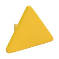 Road Sign Clip-on 2.2 x 2.667 Triangular with Open O Clip (Yellow)