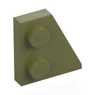 Wedge Plate 2 x 2 Right (Olive Green)