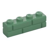 Brick Special 1 x 4 with Masonry Brick Profile (Sand Green)