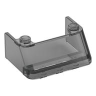 Windscreen 3 x 4 x 1 1/3 with 2 Studs on Top (Trans-Black)