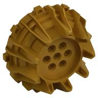 Wheel Hard Plastic with Small Cleats and Flanges (Pearl Gold)